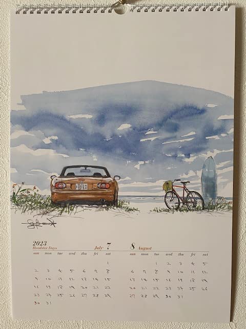 Amazon | ロードスターカレンダー Roadster Days 2023 by Bow。 A3